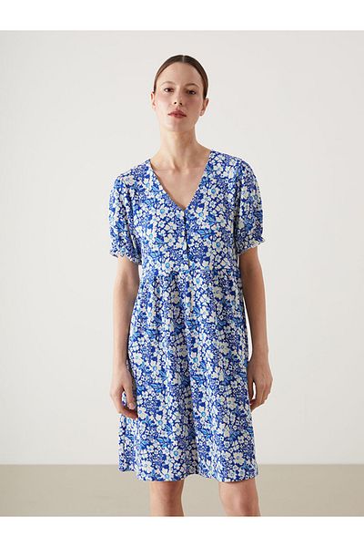 LC Waikiki Lcw Comfort V-Neck Floral Women's Dress