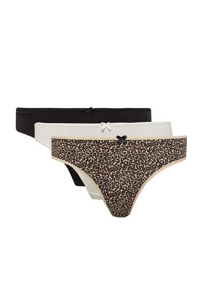 DeFacto 3er-Pack Slip-Höschen mit Leopardenmuster zum Verlieben – E4882ax