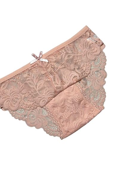 Gizli Butik Set de 6 chiloți Bato din dantelă pentru femei - Yavruağzı