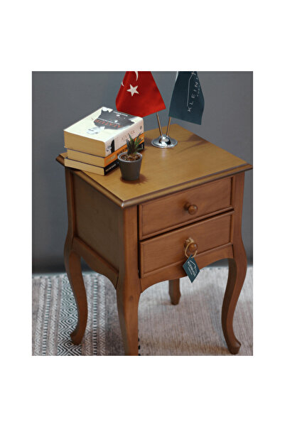 KleinHaus Furniture Ahşap Lükens Ayak Komodin, İki Çekmeceli Lükens Ayaklı Komodin (Değiştirilebilir Renk Seçenekleri)