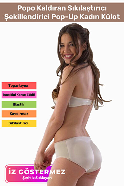 Carlburn Producție specială Butt Lifter Lifting Firming Shaper Pop-Up Chiloți...