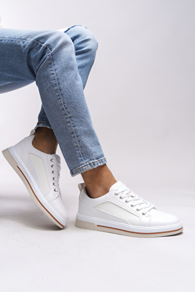 Riccon Clervoril Weiß Herren Sneaker - 0012479