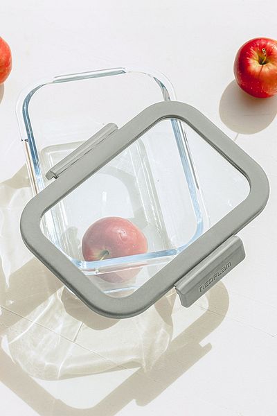 Prima Nova 1200ml Gray Fika Glace Glass Storage Container