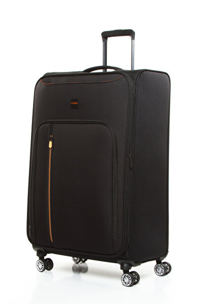 Fossil 032 Büyük Boy Ultra Light Hafif Lüx Kumaş Tekerlekli Valiz SİYAH
