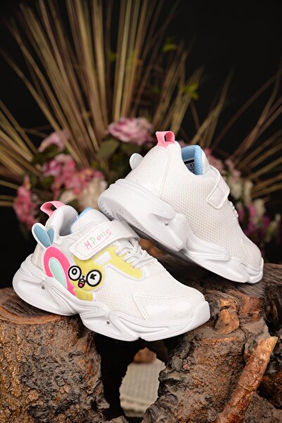 M.P. Kız Çocukğu Işıklı  Yazlık Terletmez Nefes Alır Ortopedik Hafif Yürüyüş Ve Koşu Ayakkabısı