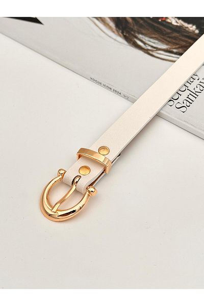 Descoin Opportunity Product Gold Buckle Women's Belt, Jacket Belt, Dress Belt, Trouser Belt