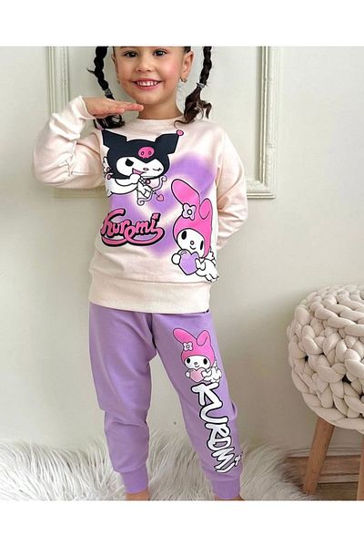öykümgaleria Girl's Seasonal Chrome Bottom Top Set