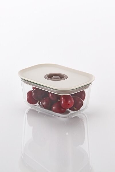 Prima Nova Fika Clik Rectangular Storage Container 470ml Beige