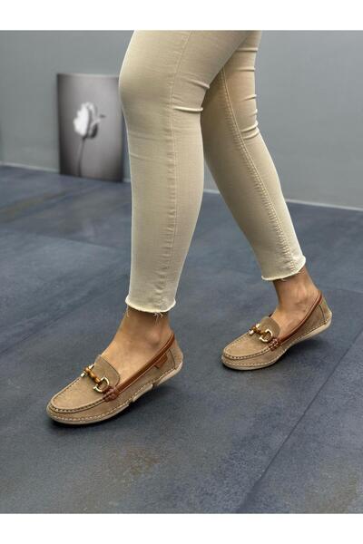 DİVA Diva Vizon Σουέτ Δερμάτινο Με αγκράφα Γυναικεία Casual Μπαλαρίνα