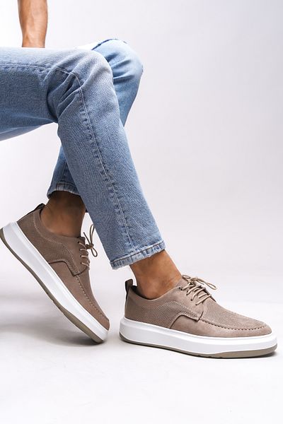 Riccon Raimfyr 0012485   Herren-Sneaker – Nerz-Wildleder