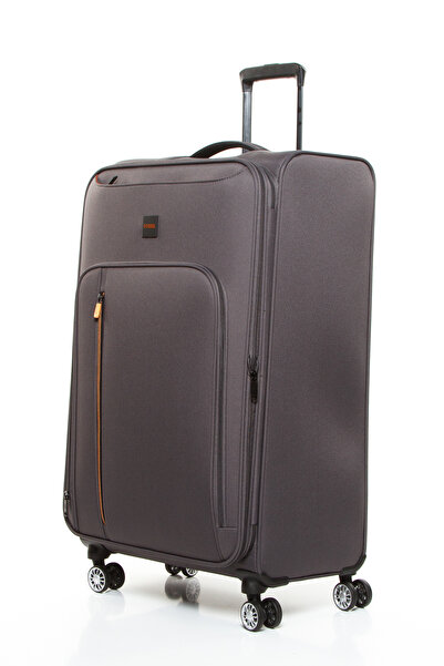 Fossil 032 Büyük Boy Ultra Light Hafif Lüx Kumaş Tekerlekli Valiz GRİ