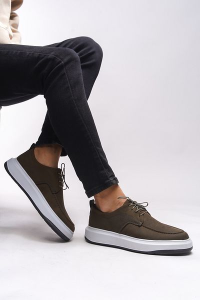 Riccon Raim Fyr 0012485   Model pánské khaki semišové tenisky