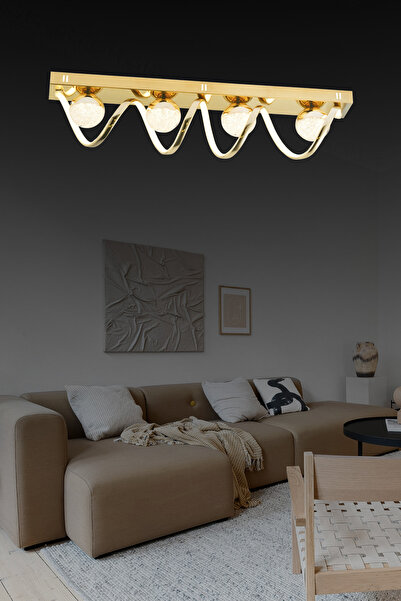 bordolux Pl 019 4 Model Gold 3 Renkli Salon Ve Oturma Odası Için Ideal Alümin...