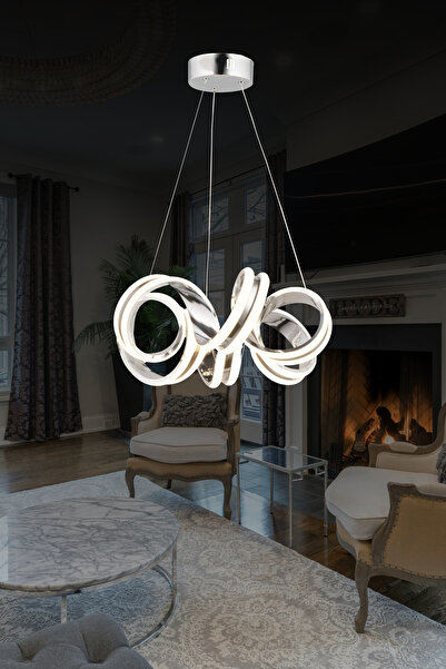 bordolux Ld 082 Model Krom 3 Renkli Salon Ve Oturma Odası Için Ideal Alüminyu...