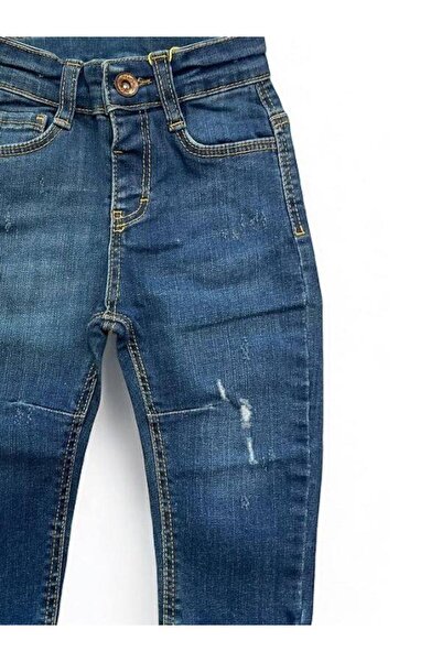 Zekids Erkek Bebek Cep Detaylı Kot Pantolon