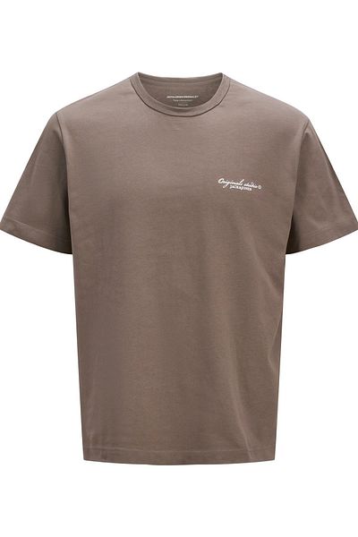 Jack & Jones JORBOSTON ΜΠΟΥΜΕΛΟ ΕΠΩΝΥΜΙΑΣ TEE SS CN ΑΝΟΙΧΤΟ ΚΑΦΕ