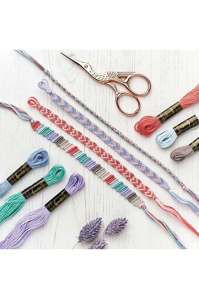 Anchor DIY Kit Friendship Bracelet - Pastel Colors