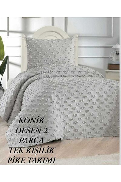 HMZ Textile Gift Everyday Single Person Conical Pattern Pike Set. (200 X 240)