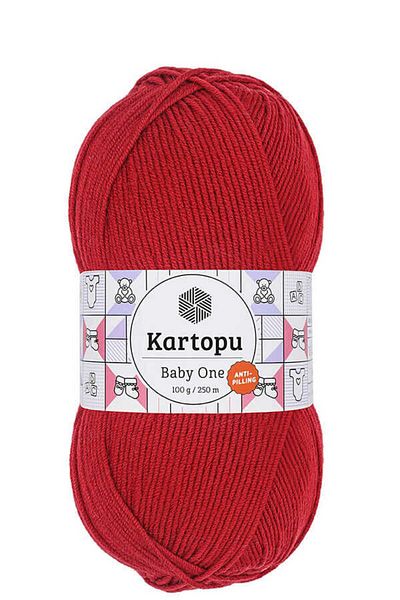 Kartopu Baby One K125 Red 5 Pieces Hand Knitting Yarn