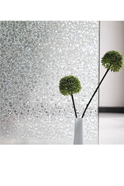 Örtücüm 75 Cm X 2 Metre Buzlu Statik Kumlama Cam Folyo Ev Ofis Duşakabin Dese...
