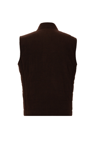 Abdullah Kiğılı Slim Fit Slim Fit Wool Quilted Puffer Vest