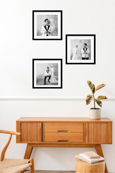 GUPSE Kişiye Özel Fotoğraflı  Sök Tak ve Masaüstü Siyah Çerçeve