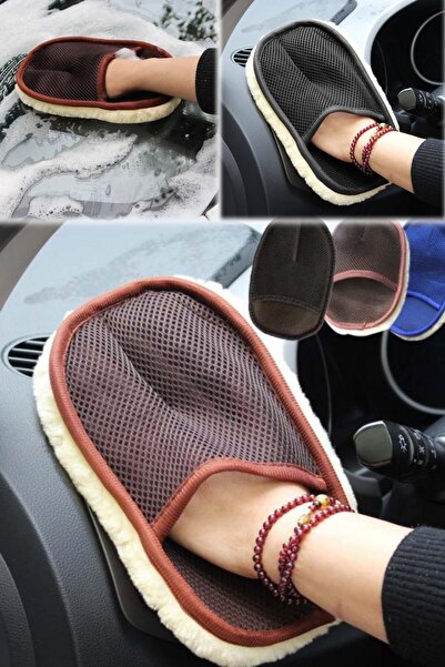 etteminönütoptanticaret Araba & Motorsiklet Yıkama Fırçası Detaylı Yünlü Temi...