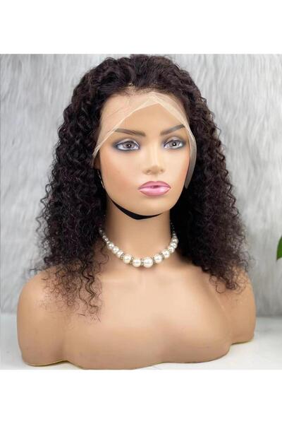 Nurdan Trend Peruk Gerçek Front Lace Tül Peruk - Kabarık Dalga - Doğal 50-55cm