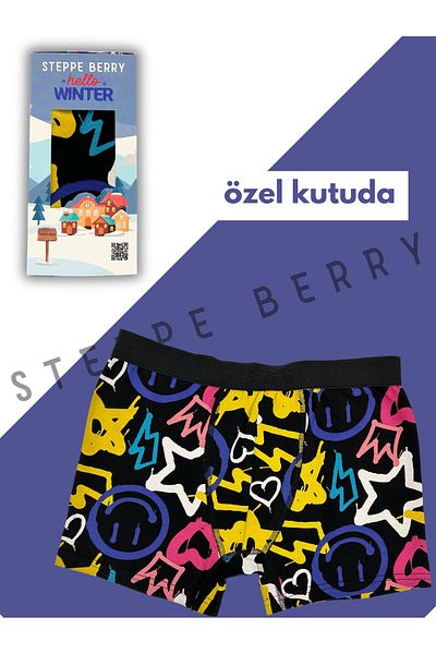 STEPPE BERRY Ανδρικά μπόξερ με κουτί