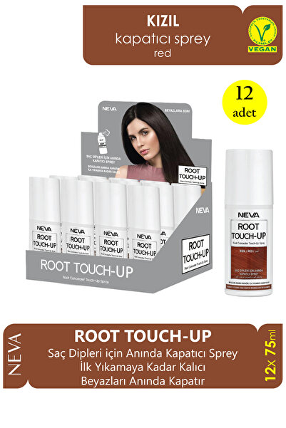 Neva Root Touch-up Saç Dibini Anında Kapatan Sprey 75 Ml Kızıl 12 Adet