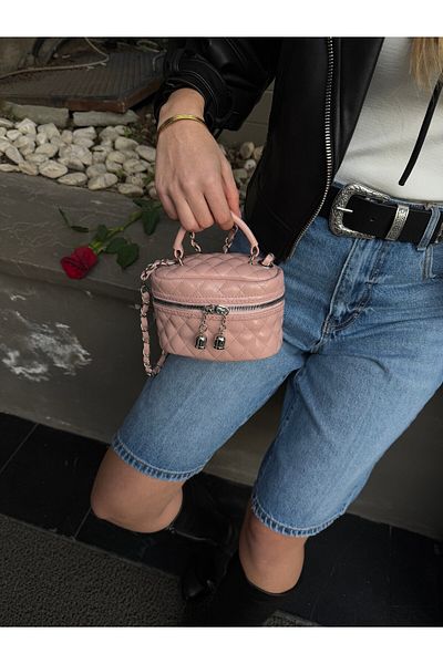 minebag Faux Leather Almira Women's Crossbody Bag Powder