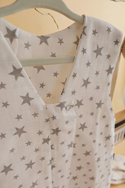 MAGIC PORT Παιδικός υπνόσακος ανοιξιάτικος αμάνικος, υπνόσακος διπλής στρώσης μουσελίνα, εποχιακές φόρμες μωρού βιολογικής καλλιέργειας