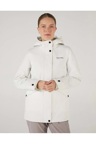 SKECHERS S242041 W Outerwear Padded Jacket Women's Coat Women's Coat White