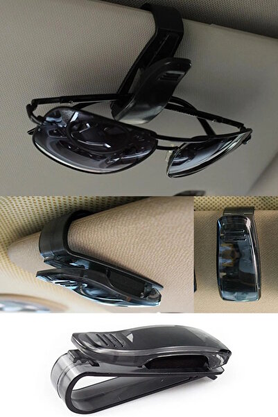 FırsatVar Güneş Gözlüğü Klipsi Oto Güneşlik Gözlük Tutucu Mandallı Gözlük Kor...