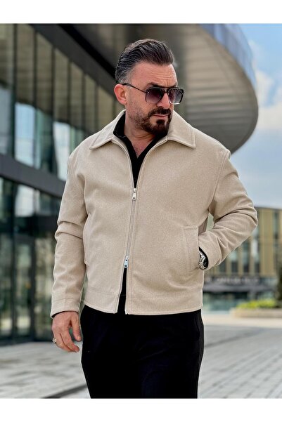 MİS MODA ERKEK FERMUAR DETAYLI KAŞE MONT