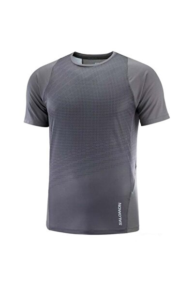 Salomon Ανδρικό μπλουζάκι Sense Aero LC1872500 Ανδρικό μπλουζάκι ΓΚΡΙ