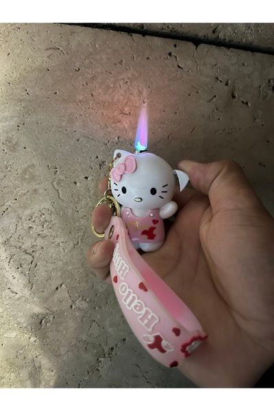 Çelik Hello Kity Çakmak & Anahtarlık -