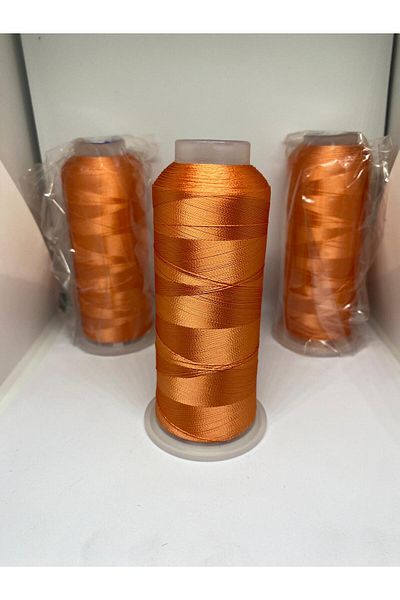 Loş Dükkan 2,500 Yards Embroidery Thread - Shatter-Resistant, 100% Polyester, Glitterless Glossy Flush Thread