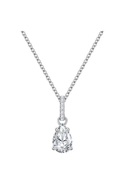 Glanzstücke München Silberhalskette Kette Sterling Silber Zirkonia Weiß