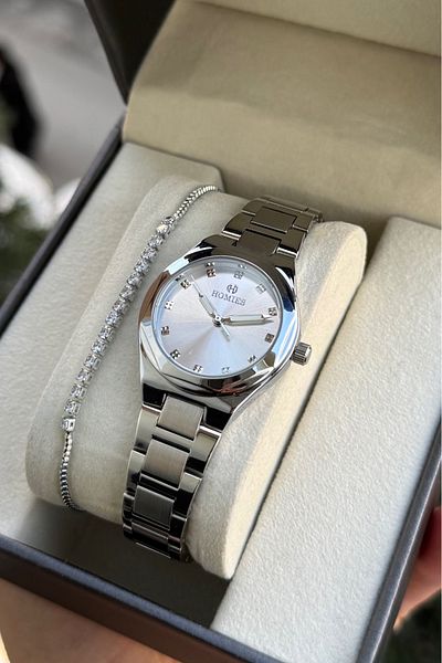 Homies Women's Wristwatch and Bracelet Gift Set - Hm 542533253434