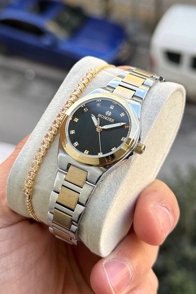 Homies Women's Wristwatch Gift Box and Bracelet