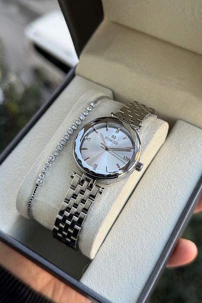 Homies Women's Wrist Watch Gift Box and Bracelet Gift - Hm 769834562