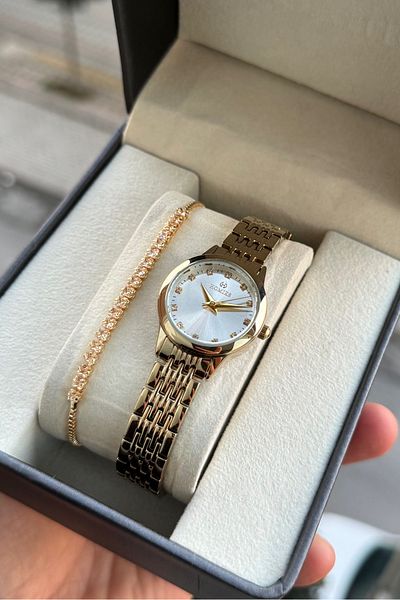 Homies Women's Watch with Vintage Stone Detail - Small Case, Gift Box and Bracelet Gift 8