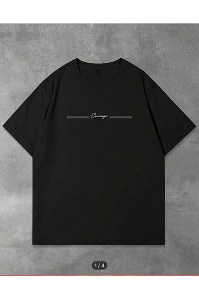 Medinenur ΒΑΣΙΚΟ T-SHIRT ΜΕ ΛΕΠΤΟΜΕΡΗ ΚΕΙΜΕΝΟ