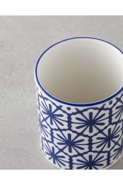 English Home 290 ml Blue Porcelain Mug - Medal Bone