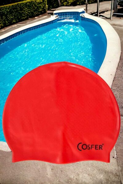 Nadom Bone Sea Cap Pool Cap Swimmer Silicone Red Cap Swimming Cap