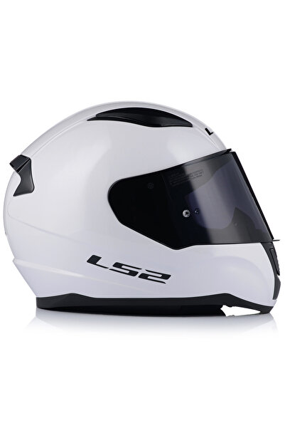 LS2 Rapıd 2 Beyaz Fullface Motosiklet Kaskı Siyah Camlı