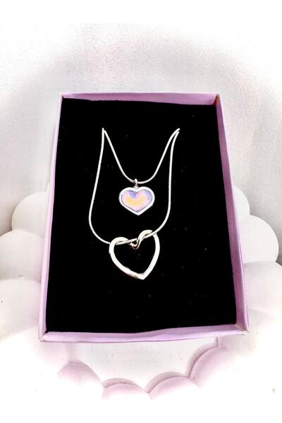 Le Manolia Accessories مزيج قلادة من الفولاذ الزركون قلادة من الفولاذ المزدوج...