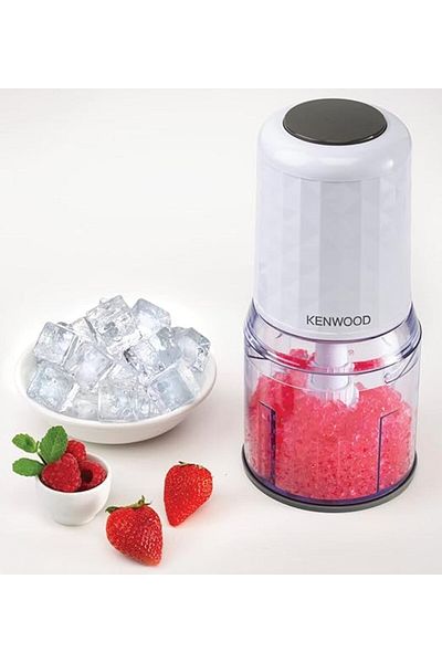 Kenwood مفرمة، 400 واط، 0.5 لتر، سرعتان، وظيفة سحق الثلج، CHP40.000WH، أبيض