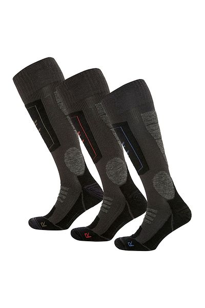 THERMOFORM Ultimate 3 Pack Navy Blue-Burgundy-Khaki Socks